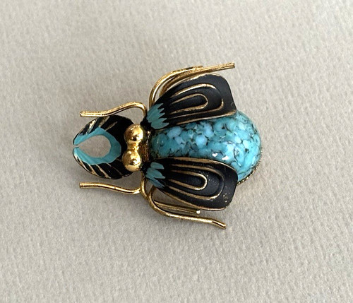 Vintage czech scarab - scarab, beetle