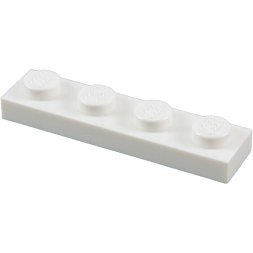 Lego white plate - white, 4
