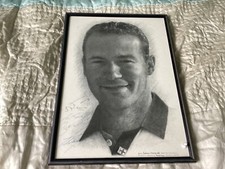ALAN SHEARER BLACKBURN NEWCASTLE SIGNED PICTURE BY ARTIST JONATHAN WOOD