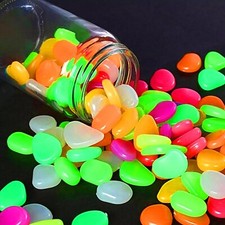 Glow In The Dark Pebbles Stones Home Garden Walkaway Aquarium Fish Tank GIFT UK.