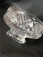 Vintage Large Tutbury Full Lead Cut Crystal Bowl Fruit Salad - 7” 