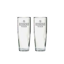 Becks Vier Pint Glass x2