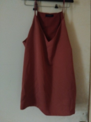 Ladies terracotta top size - top,