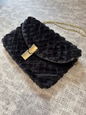 Ladies Glamorous Black Faux