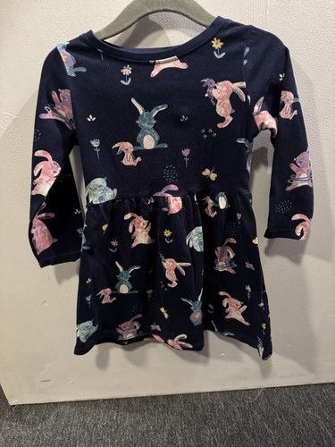 Blue zoo rabbit - print, dress