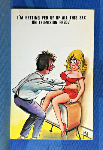 Saucy bamforth comic postcard - saucy,