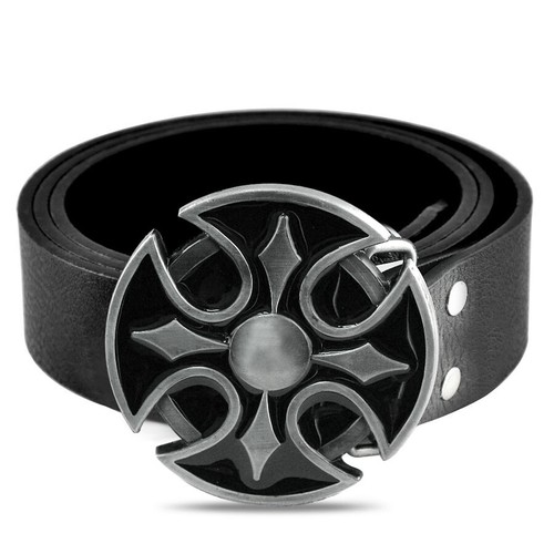 Fashion leather belts black - fashion,