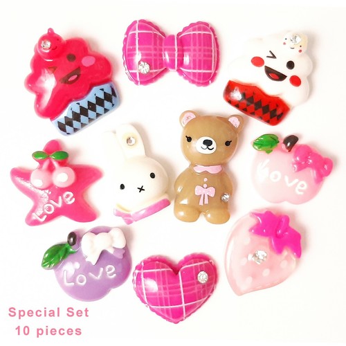 Pcs cute kawaii flatback - 10,