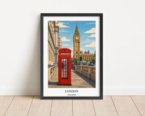 London big ben - london, print