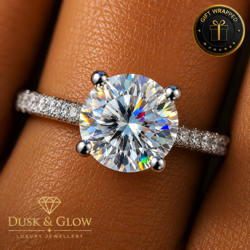 2ct moissanite solitaire - 2ct,