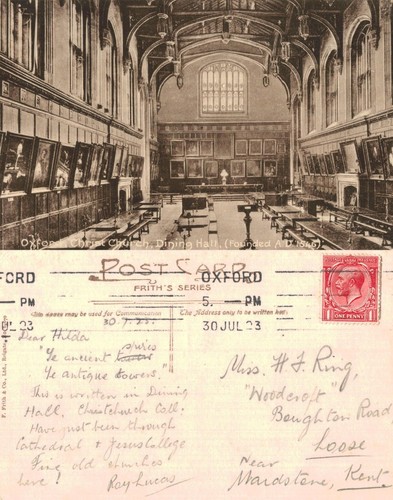 Vintage postcard oxford - vintage,