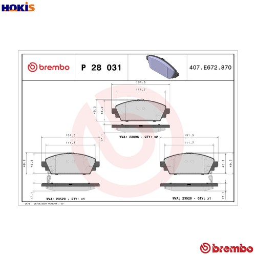 Brake pad set disc - pad,