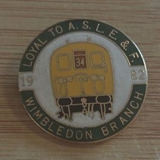 ASLEF Badge Wimbledon Branch