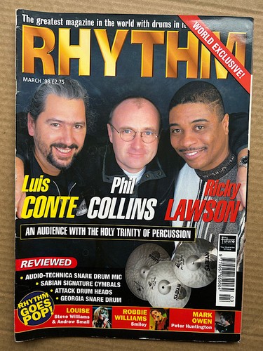 Phil collins rhythm magazine - phil,