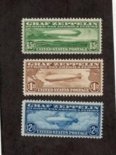 US Stamps # C13-15 Airmail MNH