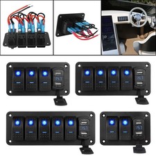 12V/24V 2/3/4/5 Gang LED Blue