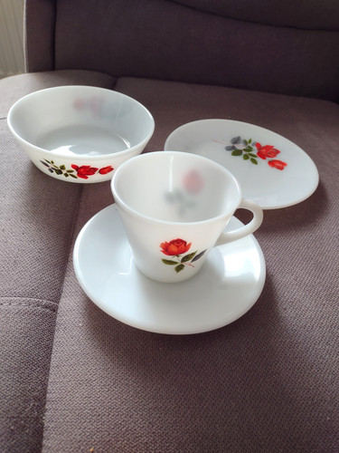 Vintage jaj pyrex - jaj, rose