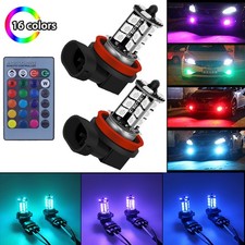 2x H11 H8 Multi-Color RGB LED