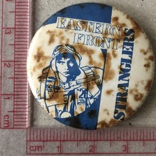 VTg Og Stranglers Eastern Front 38mm pin badge punk new wave band 1970s