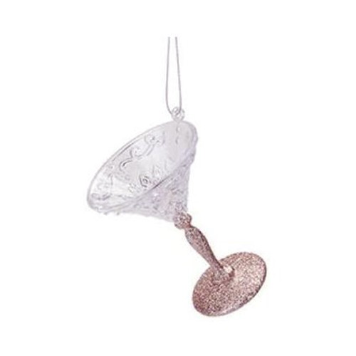 Glitter martini shape hanging - martini,