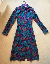 Immaculate Vintage Hildebrande Liberty of London print Wool Dress Size 8/10 