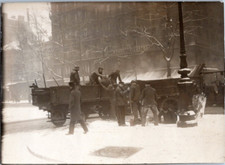 Paris, road works in front of