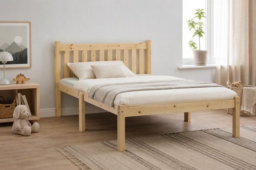 Double 4ft solid pine bed - 4ft,