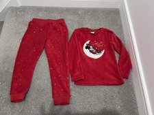 Girls Red Fluffy Disney Minnie