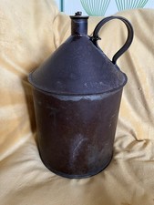 Vintage Oil Can With Brass Screw On Lid