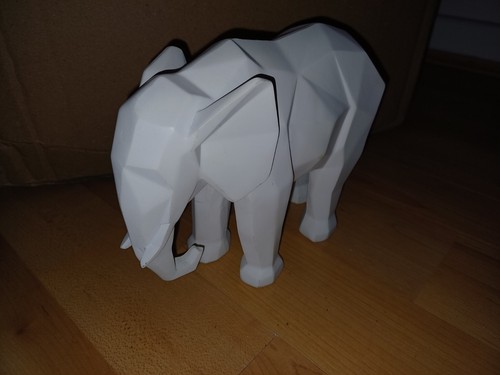 White elephant ornament - white,