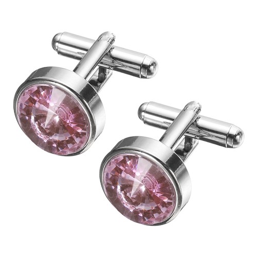 2pcs crystal cufflinks - cufflinks,, copper