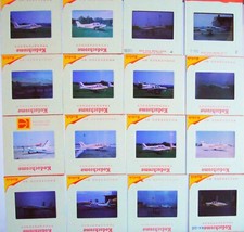 Beech Single Engined Aircraft. x16 Original Kodakchrome 35mm Slides.   1970s. 