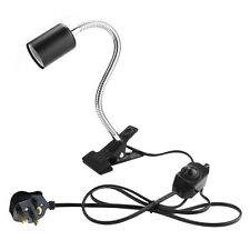 Tortoise Heat Lamp Clamp-on Reptile Heat Bulb Flexible Arm Aquarium HeatingLight