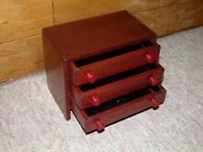 Antique Miniature Mahogany Chest of Drawers - Apprentice Piece/Salesman Sample