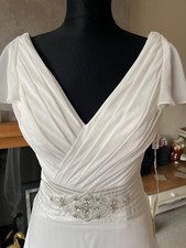 Ex Sample Amanda Wyatt Size 8 Alexandria Wedding Dress Ivory