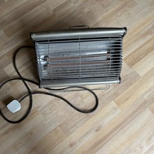 Vintage Retro Electric 2 Bar Heater T & R Poole England Mid Century Working
