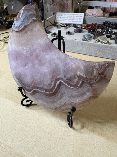 Polished amethyst agate - polished,