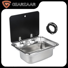 RV Camper sink  w/ Glass Lid