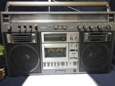 National RX-5400 Large Radio Cassette Player Boombox Stereo Old Vintage Antique