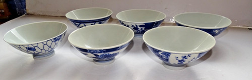 Blue and white chinese rice - and,