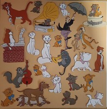 Disney Aristocats Craft Die Cut outs Large Set