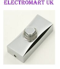 DOOR BELL CHIME BELL PUSH PRESS BUTTON METAL BODY POLISHED SILVER CHROME