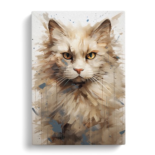 Ragdoll cat abstract art - ragdoll,