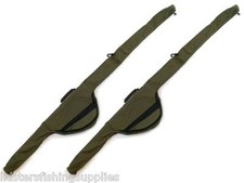 2 x NEW ROD + REEL HOLDALL SLEEVES BAG CARP FISHING PADDED FOR MADE UP CARP RODS