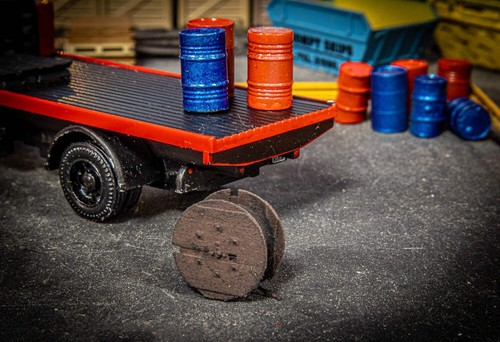Wooden cable drum oo gauge - drum,