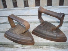Vintage 2 Cast Iron Flat Irons