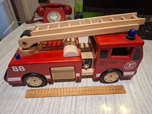 Wooden fire engine - wooden,