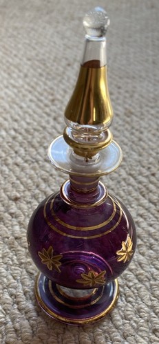 Vintage egyptian glass perfume - vintage,