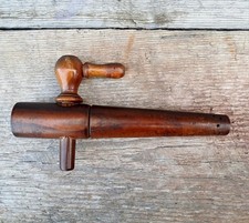 Antique Wooden Cider Whisky Beer Barrel Keg Tap Spigot Vintage 
