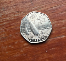 LONDON 2012 OLYMPIC GAMES COMMEMORATIVE 50 PENCE COIN - SAILING  2011 CIRCULATED